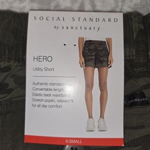 Sanctuary Camo Utility Shorts